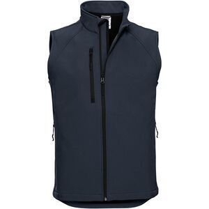 Russell Mens 3 Layer Casual Zip up Bodywarmer Soft Shell Gilet Vest Jacket / Fre